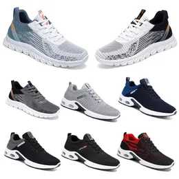 Новые модели GAI, мужская и женская обувь, обувь для бега на плоской подошве, мягкая подошва, черный, белый, серый цвет, удобная модная модная обувь с круглым носком, большой размер 39–45