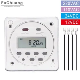 스마트 홈 제어 타이머 릴레이 CN101A LCD 시간 스위치 110VAC 220VAC 12VDC 24VDC 48VDC 가로등 램프 빌보드 전원 공급 및 방수