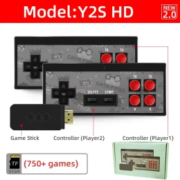 Consoles DATA FROG 4K HD Video Game Console Built in 1700 Classic Games Mini Retro Dendy Game Console Wireless Controller TV Output