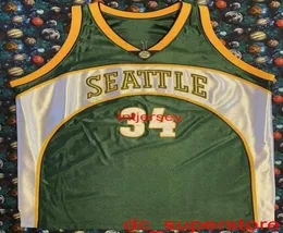 Stitched Cheap 100 34 Ray Allen Green Basketball Jersey Mens Women Youth Custom Number name Jerseys XS6XL Shirt8639864