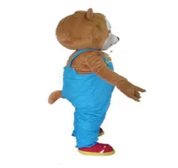 2019 Costume mascotte scoiattolo pantaloni blu per adulti nuovo di fabbrica da indossare2950389