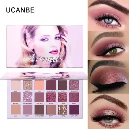 Shadow Ucanbe Aromas 18 Colors New Nude Eyeshadow Makeup Palette Glitter Matte Shimmer Rosy Pink Eye Shadow Waterproof Pigment Cosmetic
