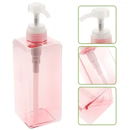 Liquid Soap Dispenser 650 Ml Bottle Shampoo Hand Square With Pump Travel Bottles