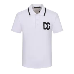 męskie designerskie koszula polo relaksowane przyciski polo geometryczne męskie koszulka z krótkim rękawem bawełniana koszulka monogramowa koszula