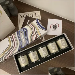 Candele Candele Regali di Natale Set Collezione Luxury Dip Fragranza profumata Per compleanno Bomboniere per matrimoni Decorazioni per la casa Drop De Dhnum