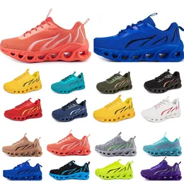 أحذية Gai Spring Men Running مسطحة الأحذية الناعمة الوحيدة الموضة بولي رمادي نماذج جديدة للأزياء ألوان الحظر الرياضي كبير الحجم A107