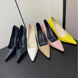 مصمم أحذية الصف LANA LANA PATENT PUMPS FASHION FARDS MARION BELLET SHOSE SIZE 35-40