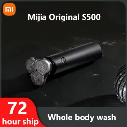 مجموعات أصلية Xiaomi Mijia Electric Shaver Razor S500 S500C Shaving Blade قابلة للإعادة الشحن للرجال الحلاقة الجافة الرطب الجاف للرجال