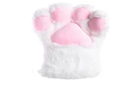 Cosplay Furry Bear Paw Glove Wolf Dog Fox Claws Rękawice Anime Kostium Akcesoria Kobiety Pluszowe rękawiczki dłoni do Chri1086293