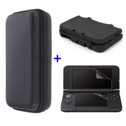 Borse Custodia in silicone + Pellicola protettiva per schermo trasparente + Custodia rigida da viaggio in EVA Custodia per custodia per nintend NEW 3DS XL LL 3DSLL 3DSXL