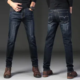 Large Size Black Jeans Men 10XL Oversized Denim Pants Husband Baggy Jeans Blue Loose Trousers Fashion Streetwear Casual Pants 240227