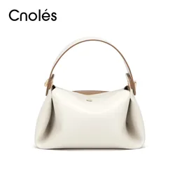 CNOLES 여성 핸드백 베개 크로스 바디 가방 여성 어깨 가방 레이디 럭셔리 디자이너 작은 가방 240226
