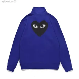 Tasarımcı Mens Hoodies Com Des Garcons Siyah Sweatshirt CDG Kırmızı Kalp Hoodie Boyutu S1