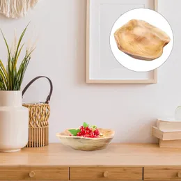 Zestawy naczyń stołowych Solid Wood Fruit Bowl Surage Pojemnik Taca Stand Stand Kitchen Urbandil Domowe dziecko