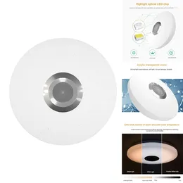 Ceiling Lights RGB Lamps Smart Modern Lighting Music Remote Application Control Bluetooth Speaker Indoor Decor