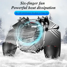 Gamepad AK77 Gamepad a sei dita con dissipazione del calore per controller di gioco PUBG Joystick Trigger di gioco per telefono cellulare per IPhone Android