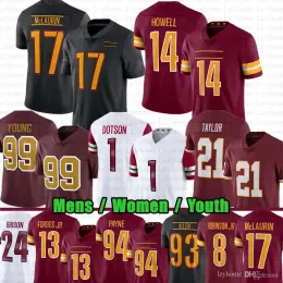 2024 New Terry McLaurin 13 Emmanuel Forbes Sam Howell Football Jersey Chase Jahan Dotson Daron Payne Jonathan Allen Way Montez Sweat Brian Robinson Jr Sea