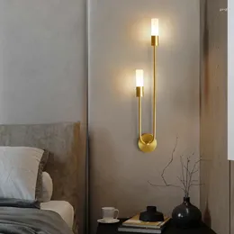 Wall Lamp Nordic Modern Living Room Bedroom Double Head G9 Light Source Indoor Lighting Mirror LED Home Decoration