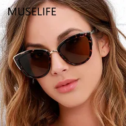 Muselife cateye óculos de sol feminino vintage gradiente retro gato olho óculos de sol feminino uv400 240301