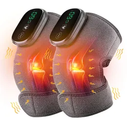 Eletric Heating Knee Massage Device Vibration Physiotherapy Knee Pads for Elbow Joint Osteoarthritis Rheumatic Pain Warm Massage240227