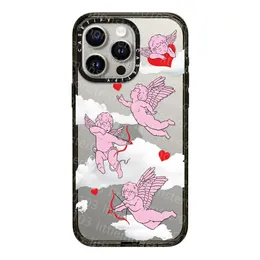 CASETIFY Shockproof Phone Case For IPhone15 14 13 12 11 Pro X XS Max Multicolour Pink Angel Soft TPU Clear Back Cover