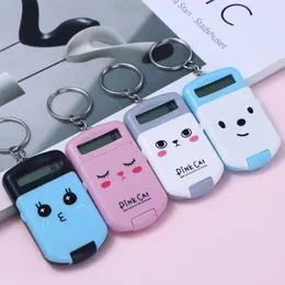 Keychains Chind Gifts Digit Calculator 8 Display Portable Flip Keychain Key Ring Office Supplies Bags Pendant