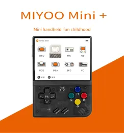 プレイヤーMiyoo Mini Plus Mini Game Console 3.5Inch IPS Screen WiFiビデオゲームコンソール3000mAhの誕生日クリスマスギフト