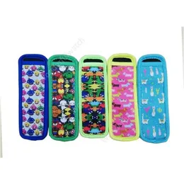 Ice Cream Tools 15 Style Pattern Reusable Popsicle Holders Bags Zer Sleeves Antizing Ice Pop Neoprene Insator Drop Delivery Home Garde Dhqkt