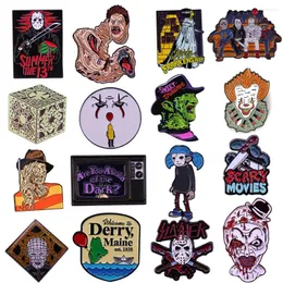 Brooches Halloween Horror Lapel Pins For Backpacks Clothes Enamel Pin Briefcase Badges Backpack Accessories Cool Jewelry Year Gift1