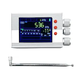 Radio TEF6686 All Band Radiomottagare 2 tum LCD -skärm AM FM Radio med teleskopantenn aluminiumlegering för SW MW LW FM AM