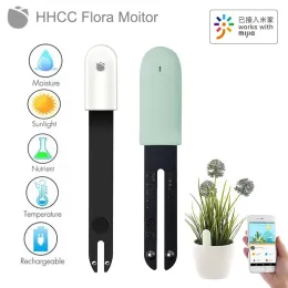 Controle HHCC Detector de plantas em vaso Cultivo do solo Temperatura Umidade Grama Flor Plantio Flora Monitor inteligente Trabalho com aplicativo Mijia