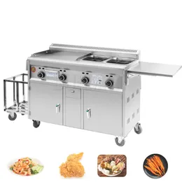 Upgrade Commercial Gas Snack Car Mobile Food Gourmet Fast Cart