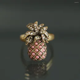 Cluster Rings European And American Fashion Retro Pineapple Ring