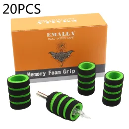 Grips EMALLA 20 Pcs 22mm Memory Foam Tattoo Grip Covers For Any Stainless Steel And Disposable 1" Tattoo Tube Grips FREE SHIPPING