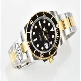 Clean V4 116610 Latest Version 3135 CF3135 Automatic Correct Shock Absorber SS 904L Steel Bracelet Black Ceramics Bezel gold stra242w