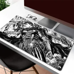 Pads Berserk Mouse Mat Large Gaming Mouse Pad NonSlip Computer Desk Mat Game Rubber Mousepad Gamer Locking Edge Accessories XXL