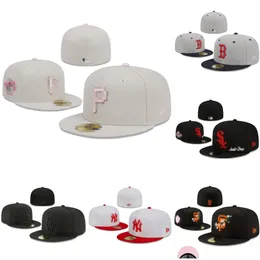 Caps de bola encaixavam chapéus todos os designers de logotipo da equipe Boston Sport Full Chapeau Stitch Heart Love Hustle Flores Tamanho 7-8