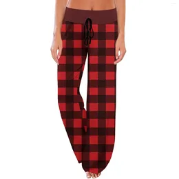 Kvinnors byxor bekväma pyjama Pocket Halloween Print Drawstring Wide Leg 2024 Autumn and Winter High Quality Fashion Casual