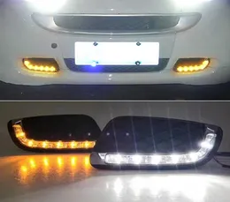 1 Set LED araba DRL Akıllı Fortwo için Gündüz Koşu Işıkları 2009 2009 2011 2011 Gün Işığı Sinyal Sis lambası Sürüş Light1576187