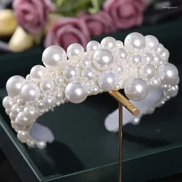 Hair Clips Bridal Accessories Pearl Headband Women's Wear Fashion Jewelry Wedding Dress Headdress
