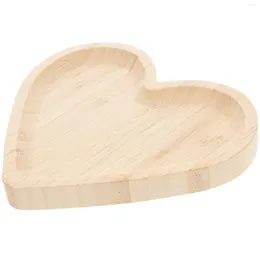 أدوات المائدة مجموعات منصات خشبية عيد الميلاد صواني الرخام ديكور بلاستيكي وعاء على شكل قلب متعدد الاستخدامات تزيين