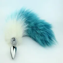 2016 Newest Style Small Middle Big Butt Plug Adult Sexy Toy Fox Tail Anal Plug Metal Butt Plug Anal Sex Toy Bdsm Sm Sex toys 7132690