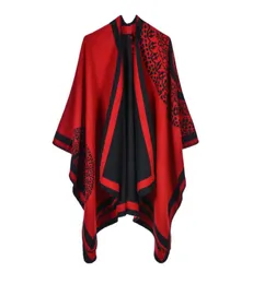 كبار النساء 039S Cloak Cashmere و Winter Warm Shawl Cashmere Blanket1884766