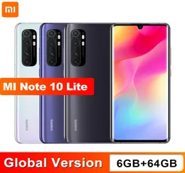 Глобальная версия Xiaomi Mi Note 10 Lite, 6 ГБ, 64 ГБ, восьмиядерный процессор Snapdragon 730G, 64 МП, четыре камеры, смартфон, 5260 мАч, 647 дюймов, AMOLED7588723