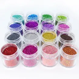 16 kutu holografik altın gümüş tırnak parıltı tozu lazer ışıltılı renkli krom pigment toz kiti DIY tırnak sanat süslemeleri 240220