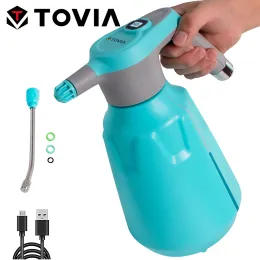 Film T Tovia 2l Cordless Electric Sprayer Mister Automatic Watering Can Bottle for Garden Plant Pressure Sprayer Adjustable Nozzle