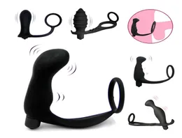 Orissi Sex Toys Massager Vibrating Cock Pierścień Anal Sex Toys For Men Opóźnienie wytrysku Produkty Anal Butt Plug Y1910284415753