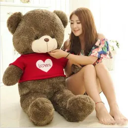 2024 Nuovo Arrivo Teddy Bear 80 Cotone Marrone Chiaro Gigante 406080cm Simpatico Peluche Orsacchiotto Enorme Morbido