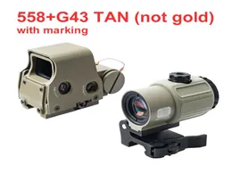 Taktisk G43 3x 558 COMBO MAGNIFIER Räckvidd Syn med Switch to Side STS QD Mount Fit For 20mm Rail Rifle Gun9045186