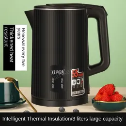 Kettles 3L 1500W Electric Kettle Tea Pot Auto Poweroff Protection Water Boiler Teapot Instant Heating Stainles fast boiling